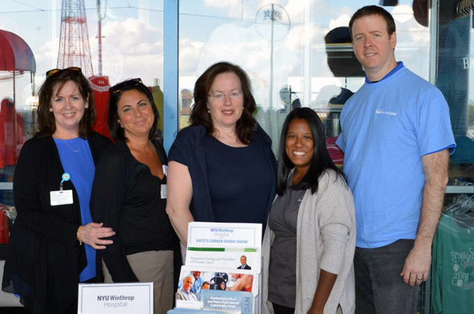 Fans for the Cure volunteers at a Brooklyn Cyclones game