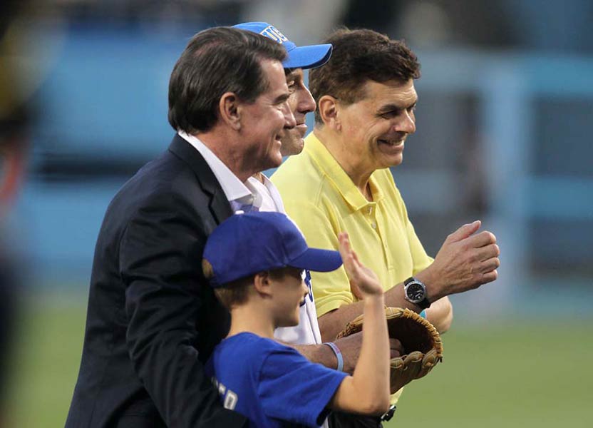 Steve Garvey and Ed Randall hold a prostate cancer awareness event at Dodger Stadium