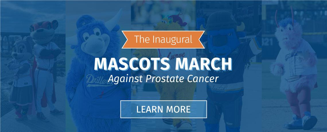 Mascots March Against Prostate Cancer