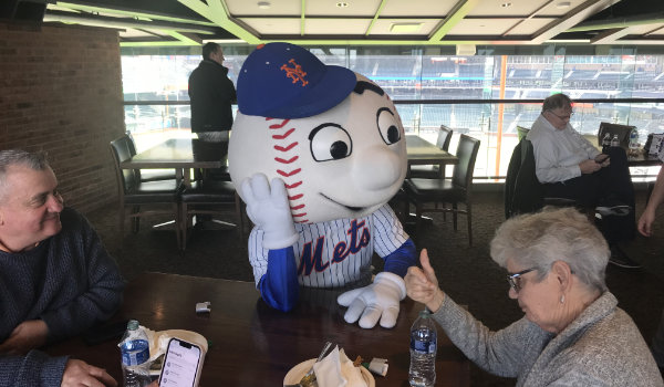 Hanging with Mr. Met