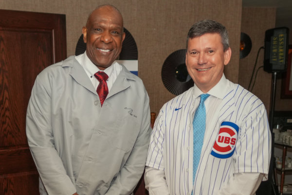 Andre Dawson and Dr. Christopher Gonzalez