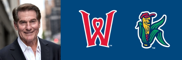 Steve Garvey, and logos for the Woosox and Kernals
