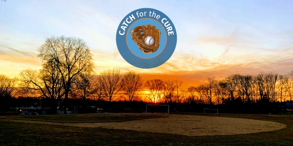 The sun over a baseball field