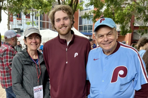 The Fans for the Cure team at a Phillies game.
