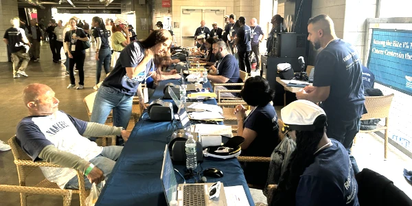 Medical teams from Montefiore Einstein helping men get their PSA tested at Yankee Stadium