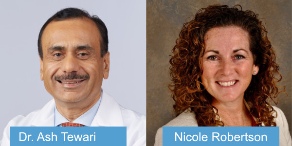 Dr. Ash Tewari and Nicole Robertson