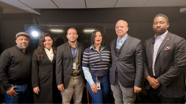 A screening and food bank event in Paterson, NJ