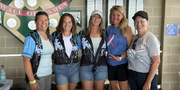 A team of supporters at the Cedar Rapids Kernels