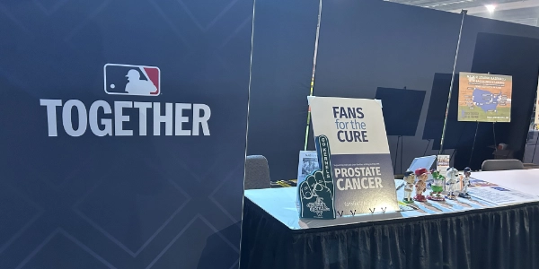 Fans for the Cure's table at the MLB All Star Village